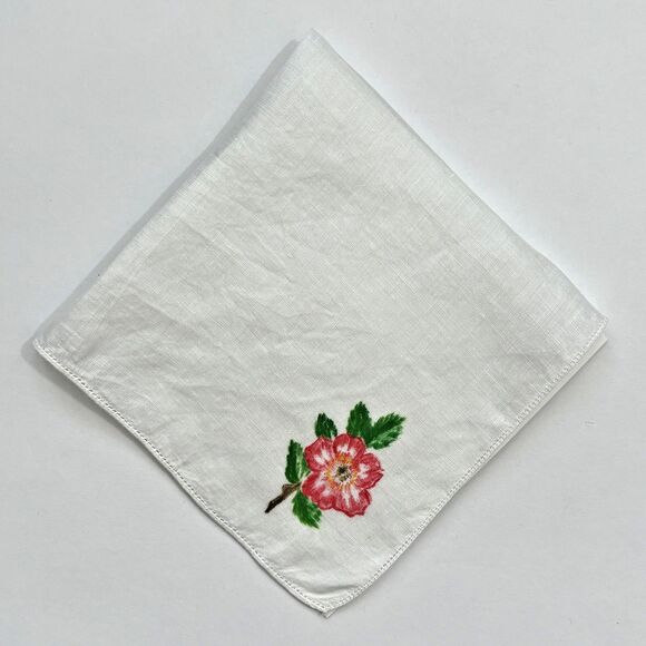 Vintage Bridesmaid Linen Wedding Handkerchief Cottage Core Dainty Heirloom - Picture 1 of 3